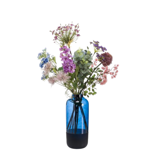 Altijd Stralend: Boeket Power of Pastels – 90 cm – Zijden Kunstbloemen – Zachte Kleurenpracht Zonder Verwelking