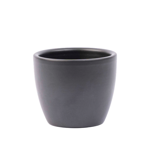 Pot Boule Antraciet mat - D7.5 H6 cm
