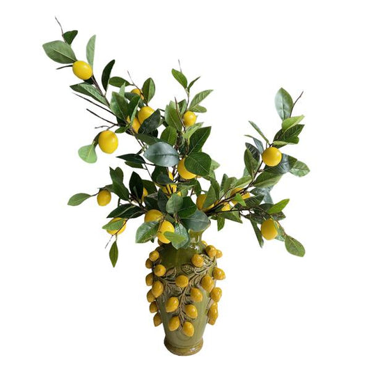 Altijd Stralend: Boeket Lemon Glow – 80 cm – Zijden Kunstbloemen – Fris, Levendig en Onderhoudsvrij